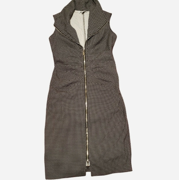 Joseph Ribkoff Monochrome Zip Midi Dress - Picture 1 of 2